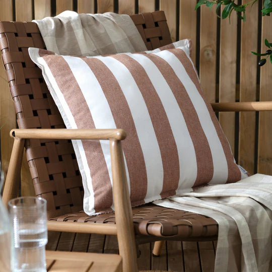 Hayle Cotton Outdoor Filled Cushion - Pecan