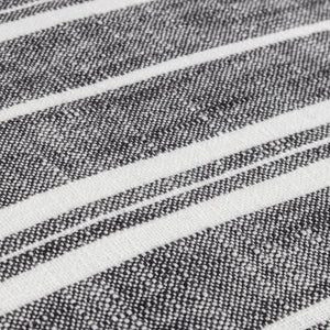 Hebble Striped Cushion - Black