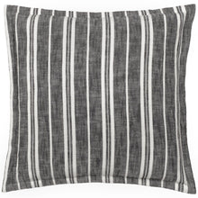 Load image into Gallery viewer, Hebble Striped Cushion - Black
