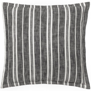 Hebble Striped Cushion - Black