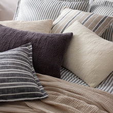 Load image into Gallery viewer, Hebble Striped Cushion - Black
