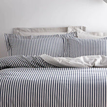 Load image into Gallery viewer, Hebden Navy/Grey Duvet Set
