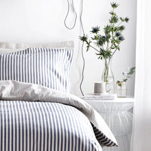 Load image into Gallery viewer, Hebden Navy/Grey Duvet Set
