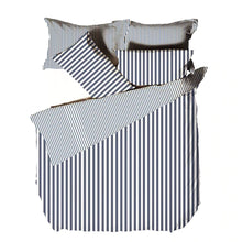Load image into Gallery viewer, Hebden Navy/Grey Duvet Set
