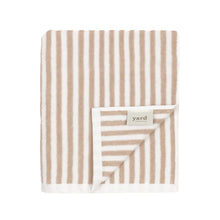 Load image into Gallery viewer, Hebden Striped Cotton Towels - Natural

