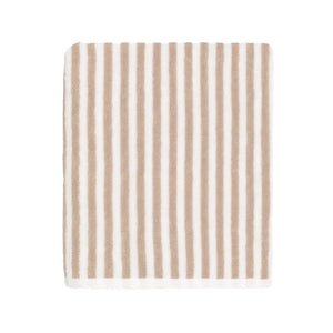 Hebden Striped Cotton Towels - Natural