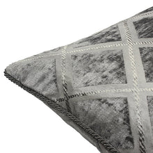 Load image into Gallery viewer, Crossed Graphite Cushion Cover
