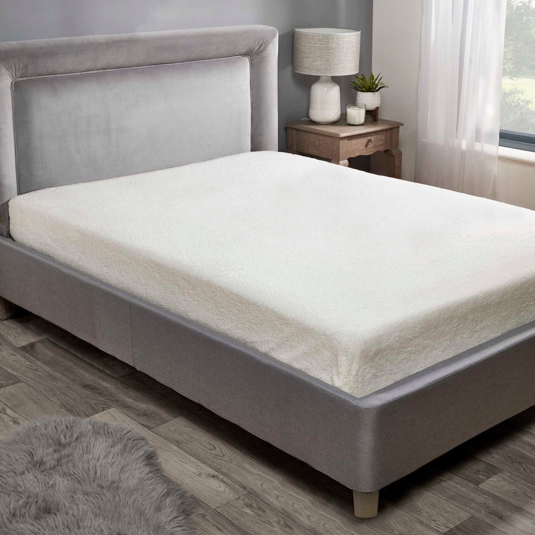 Teddy Fleece Fitted Sheet - Cream
