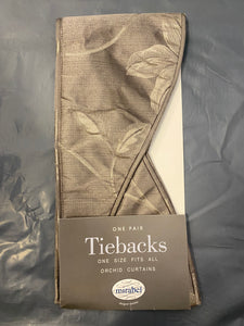 Orchid Pewter Tie back pair