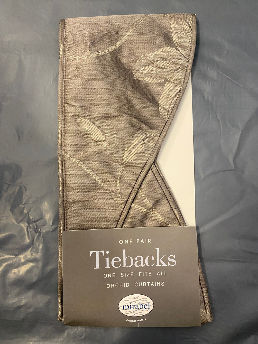Orchid Pewter Tie back pair