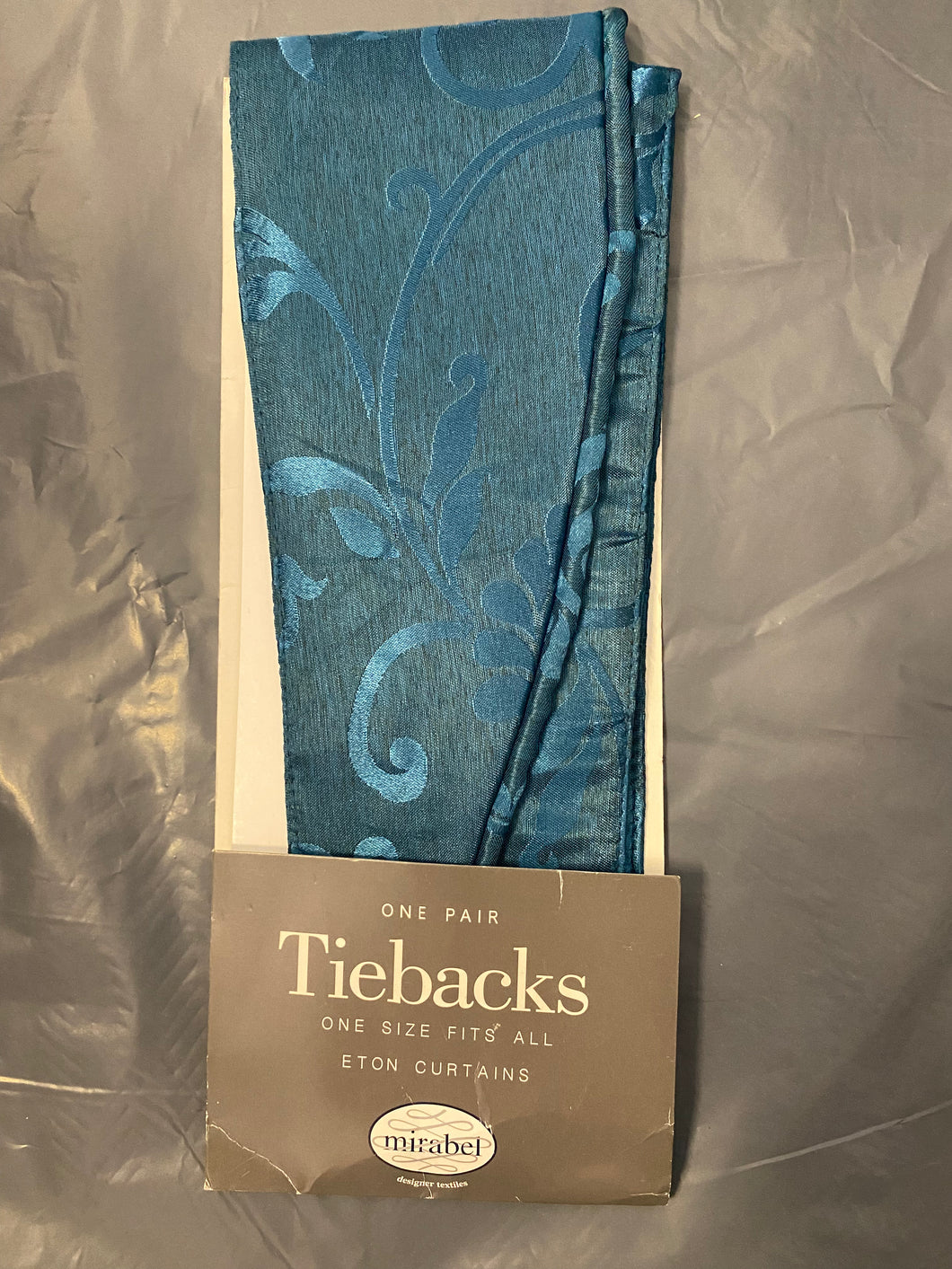 Eton Teal Tie back pair