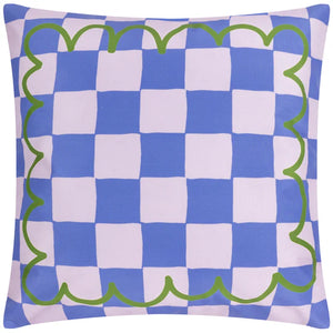 Lemons Outdoor Filled Cushion Blue