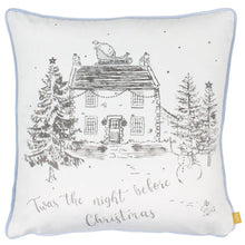 Load image into Gallery viewer, Midwinter Toile Christmas Cushion Cover - Snow
