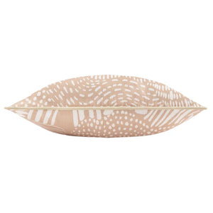 Nola Abstract Piped Cushion Cover - Oat