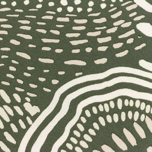 Nola Abstract Piped Cushion Cover - Olive