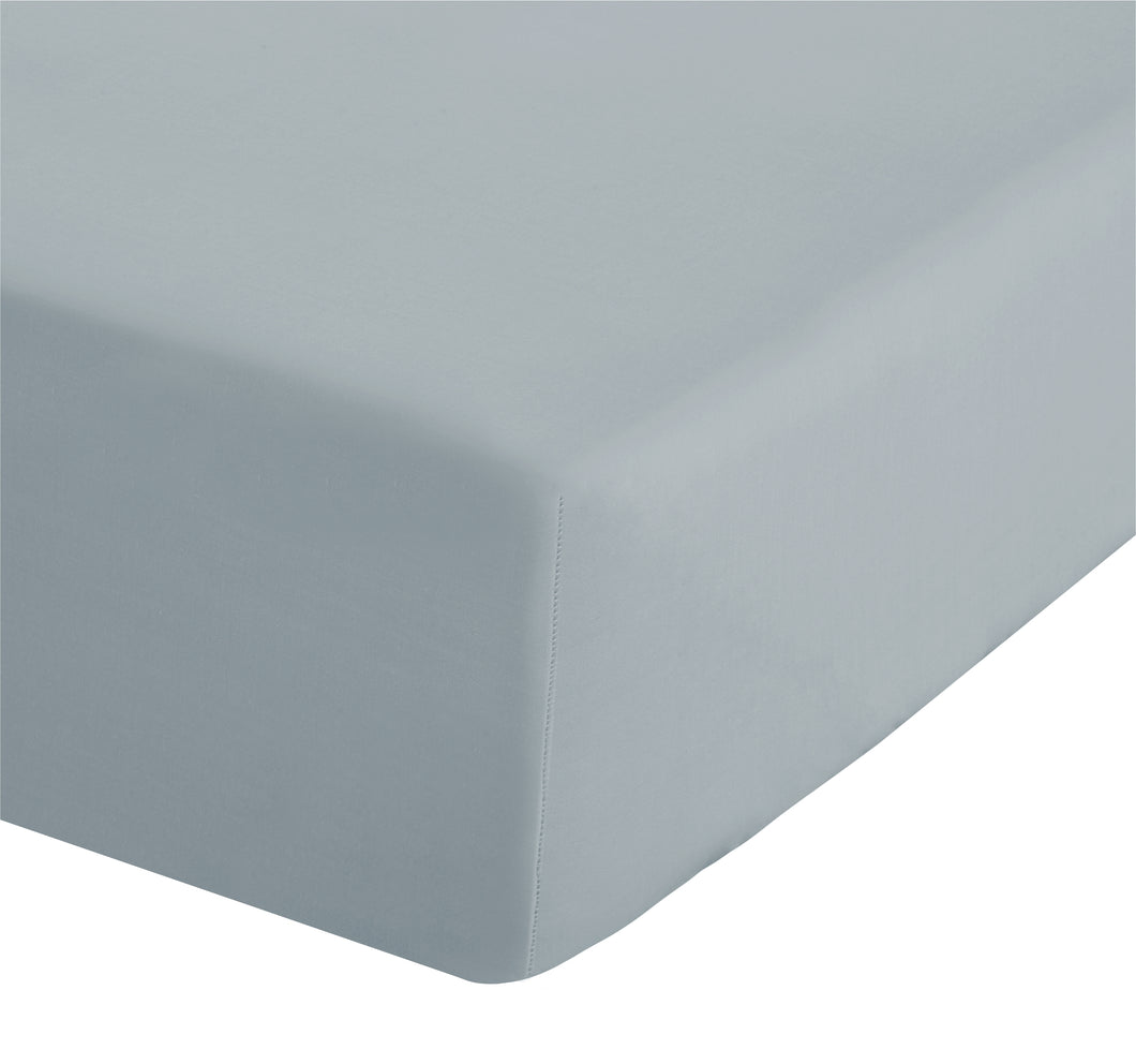 Easy Iron Percale Fitted Sheet - Duck Egg