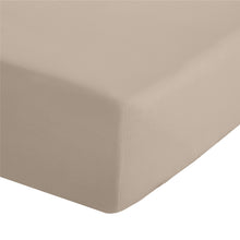Load image into Gallery viewer, Easy Iron Percale Extra Deep Fitted Sheet - Natural
