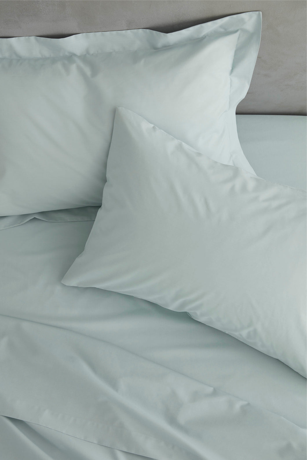 Easy Iron Percale Pillowcase Pair - Duck Egg