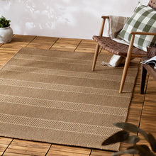 Load image into Gallery viewer, Pentle Jute Effect Indoor/Outdoor Rug Natural

