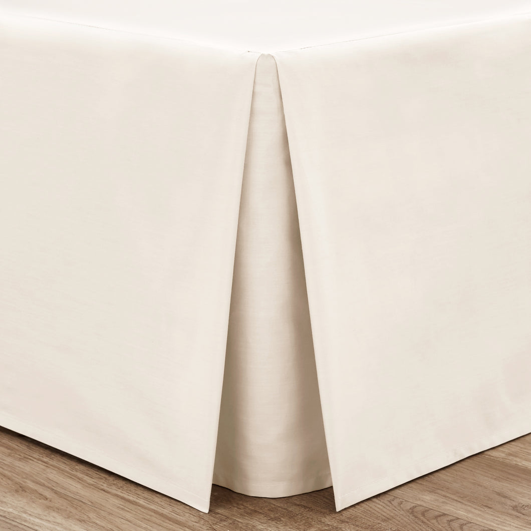 Easy Iron Percale Base Valance Sheet - Cream