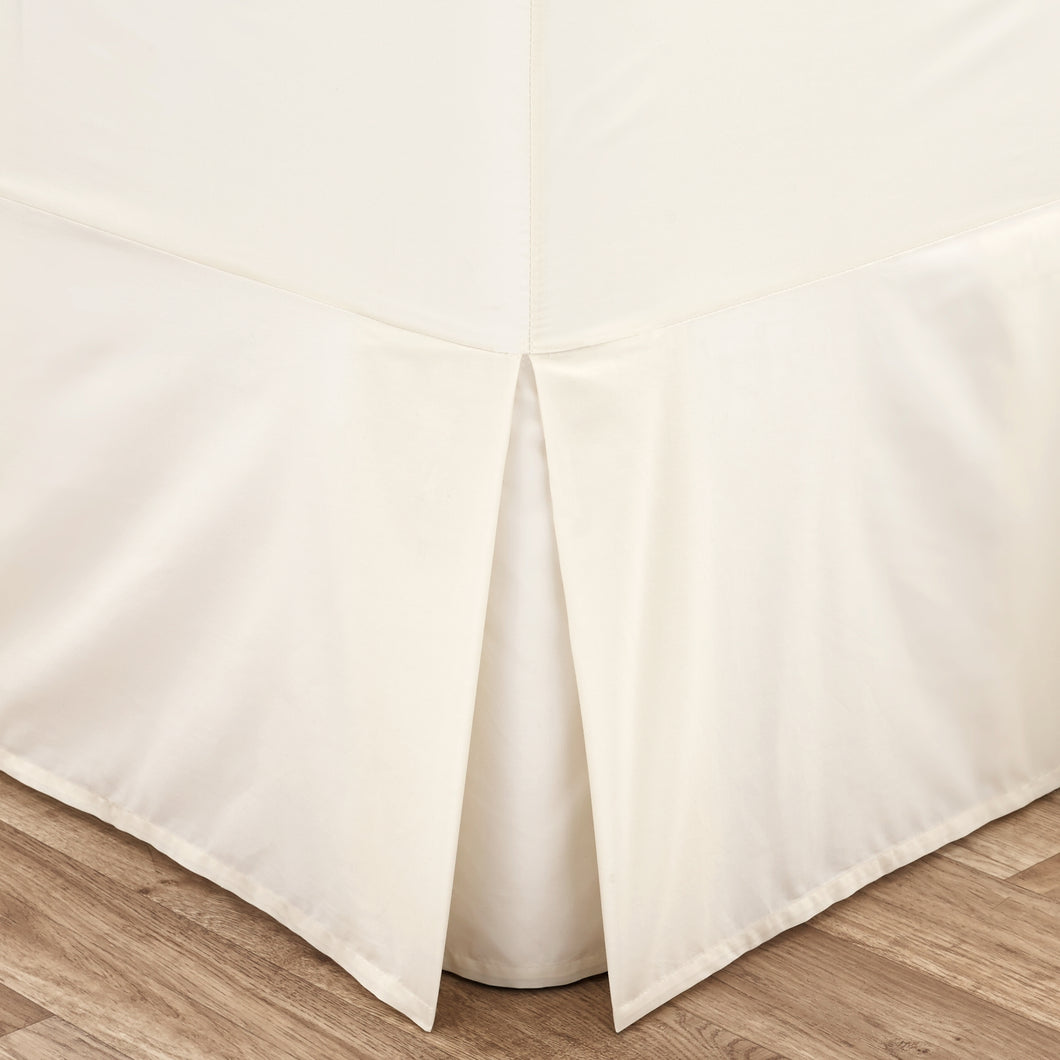Easy Iron Percale Fitted Valance Sheet - Cream