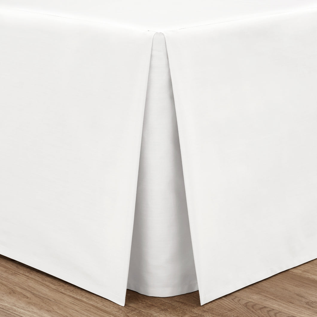 Easy Iron Percale Base Valance Sheet - White