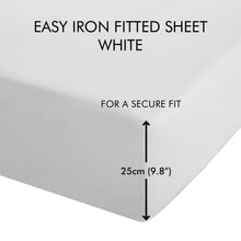 Load image into Gallery viewer, Easy Iron Percale Extra Deep Fitted Sheet - White
