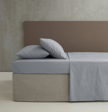 Load image into Gallery viewer, Easy Iron Percale Flat Sheet - Grey
