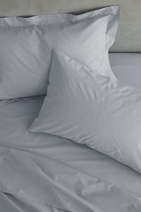 Easy Iron Percale Pillowcase Pair - Grey