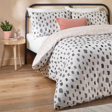 Load image into Gallery viewer, Robi Printed Soft Touch Duvet Cover Set - Linen/Charcoal
