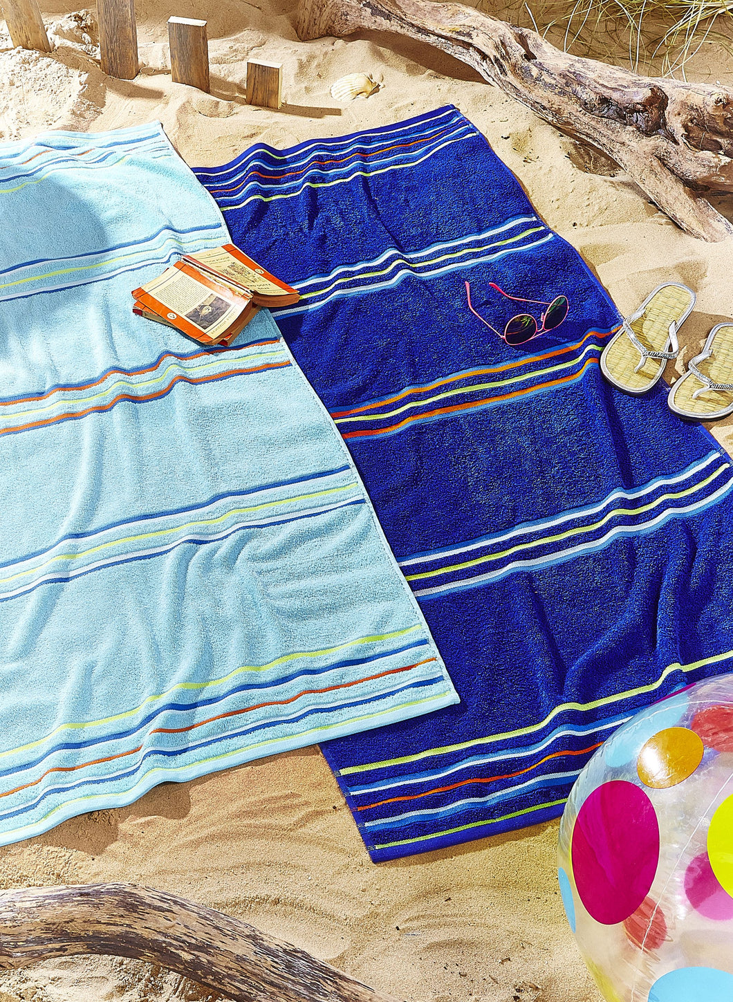 Rainbow Beach Towel Pairs - Blue
