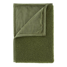 Load image into Gallery viewer, So Soft Velvet Boucle Throw - Olive Green
