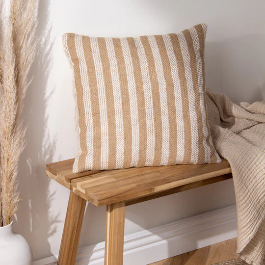 Strata Stripe Cushion Cover - Natural