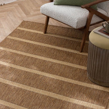Load image into Gallery viewer, Tala Stripe Jute Effect Indoor/Outdoor Rug Natural
