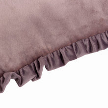 Load image into Gallery viewer, Tilly Velvet Bolster Cushion - Heather/Smoke
