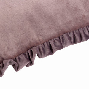 Tilly Velvet Bolster Cushion - Heather/Smoke