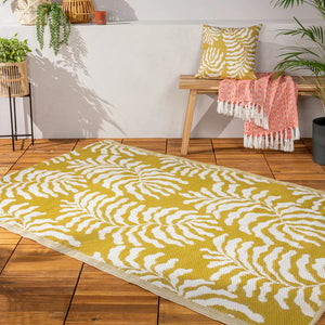 Tocorico Outdoor 100% Recycled Rug Mustard