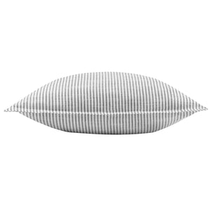 Truro Stripe Reversible Cushion - Grey
