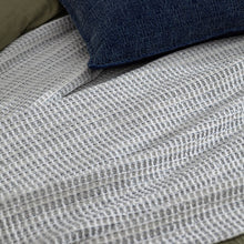 Load image into Gallery viewer, Waffle Textured 100% Cotton Bedspread - Dusk Blue
