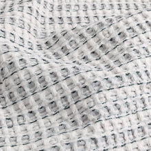 Load image into Gallery viewer, Waffle Textured 100% Cotton Bedspread - Dusk Blue
