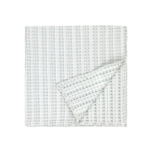 Waffle Textured 100% Cotton Bedspread - Eucalyptus