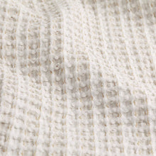 Load image into Gallery viewer, Waffle Textured 100% Cotton Bedspread - Natural
