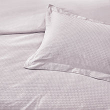 Load image into Gallery viewer, Waffle Textured 100% Cotton Duvet Cover Set Blush
