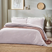 Load image into Gallery viewer, Waffle Textured 100% Cotton Duvet Cover Set Blush

