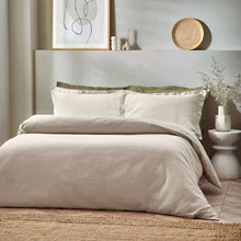 Load image into Gallery viewer, Waffle Textured 100% Cotton Duvet Cover Set Linen
