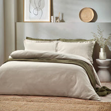 Load image into Gallery viewer, Waffle Textured 100% Cotton Duvet Cover Set Linen
