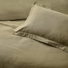 Load image into Gallery viewer, Waffle Textured 100% Cotton Duvet Cover Set Olive
