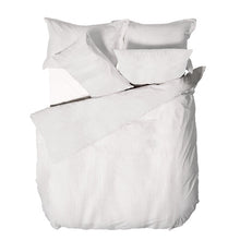 Load image into Gallery viewer, Waffle Textured 100% Cotton Duvet Cover Set White
