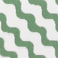 Load image into Gallery viewer, Wave Outdoor 100% Recycled Rug Green
