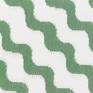 Wave Outdoor 100% Recycled Rug Green
